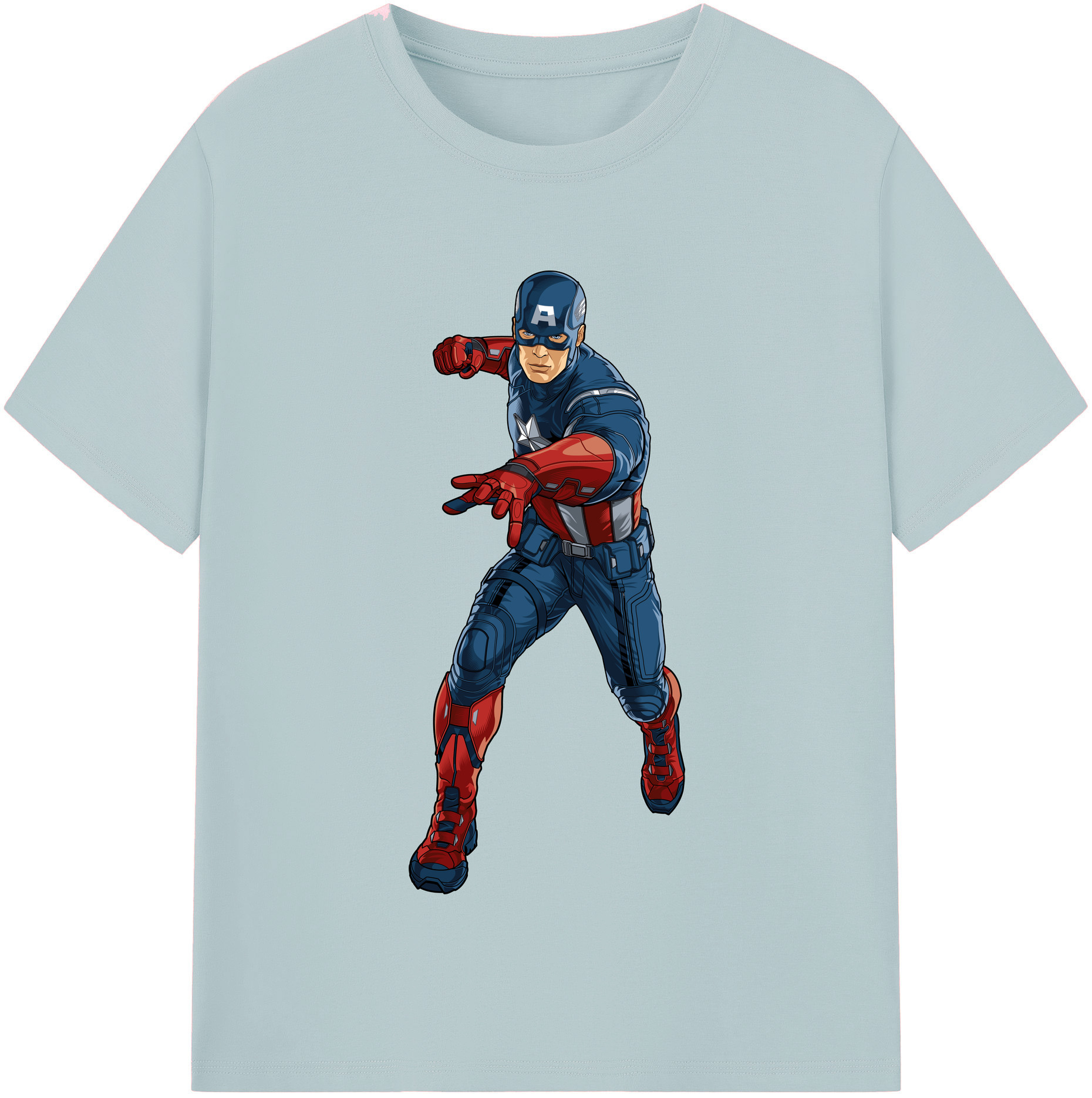 （画像用） アベンジャーズ The Avengers 綿100％半袖Tシャツ（フロントプリント）